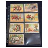 (7) 1933 Bowman Antique Auto cards