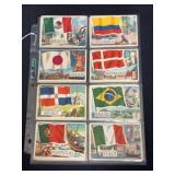 (24) 1956 Flags of the World Trading Cards