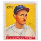 1933 Goudey Robert J. Burke Crease Free