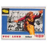 1955 Topps All American Pug Lund Football Card