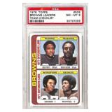 1978 Topps #506 Browns Leaders PSA NM-MT 8