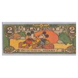 Mickey Mouse Play Money 1930's Disney