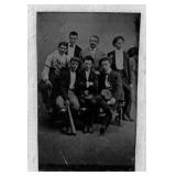 Circa 1880 Baseball Team Tintype Photograph
