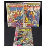 (3) 1979 Newsstand Edition Iron Man Comics