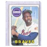 1969 Topps Hank Aaron Baseball Card #100