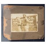 Circa 1900 Baseball Cabinet Card with Ads