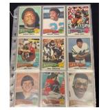 (90) 1975 Topps Football Cards with stars