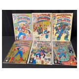 (6) 1991-92 Marvel Captain America Comic Books