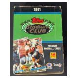1991 Topps Stadium Club Football unopened wax box