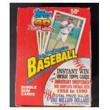 1990 Topps Baseball Unopened Wax Box