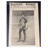 1889 Harperï¿½s Weekly Cover Features NY Buck Ewing