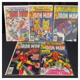 (5) 1980 Newsstand Edition Invincible Iron Man