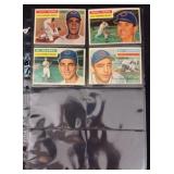 (4) 1956 Topps Baseball High-Grade Cards
