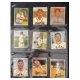 (9) 1950 Bowman Baseball Cards