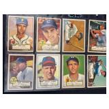 (8) 1952 Topps Baseball Crease Free Cards