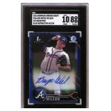 2016 Bowman Chrome Draft Bryse Wilson Auto Blue