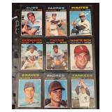 (9) 1971 Topps Baseball High Number Cards