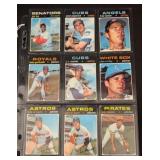 (9) 1971 Topps Baseball High Number Cards