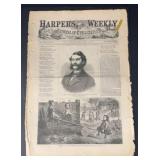 1868 Harper's Weekly Newspaper pages