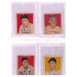 1949 Bowman Baseball Cards Lot of 4