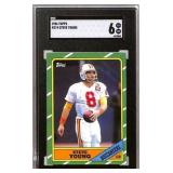 1986 Topps Steve Young RC Graded SGC 6