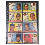 (16) 1955 Topps Baseball Card Lot