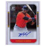 2021 Panini Donruss Optic Yordan Alvarez Autograph