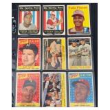 (9) 1958 Topps Baseball Cards
