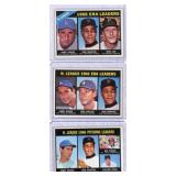 (3) 1966/1967 Topps Baseball NL Leaders Cards