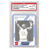 1989 North Carolina Michael Jordan Card PSA 8