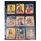 (9) Goudey Indian Chewing Gum Cards