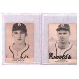 1947 Tip-Top Bread Baseball Cards Spahn and Sain