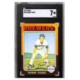 1975 Topps #223 Robin Yount Rookie SGC 7