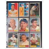 (27) 1961 Topps Baseball High-Grade Cards