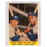 1958 Topps Batting Foes Mantle/Aaron Crease Free