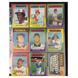 (45) 1975 Topps Baseball Cards