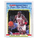1988 Fleer Basketball Sticker Michael Jordan