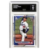 2024 Bowman Yoshinobu Yamamoto Rookie Card GMA 10
