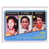 1971-72 Topps NBA Scoring Avg. Leaders Card