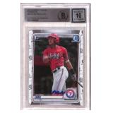 2020 Bowman Chrome Bayron Lora Autograph Card