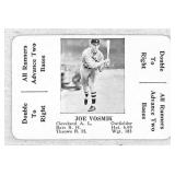 1936 Joe Vosmik Baseball Game Card