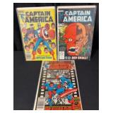 (3) 1983-84 Marvel Captain America Comic Books