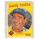 1959 Topps Sandy Koufax Baseball Card #163