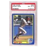 1990 Score Sammy Sosa Rookie Card PSA 8