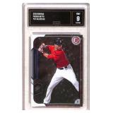 2015 Bowman Mookie Betts #27 Silver Ice Graded 9