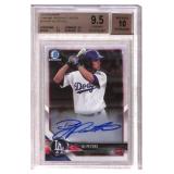 2018 Bowman Chrome DJ Peters Auto Card BGS 9.5