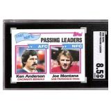 1982 Topps #257 NFL Passing Leaders Card SGC 8.5