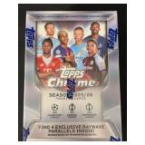 2025-26 Topps Chrome UEFA Soccer Card Blaster Box