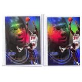 (2) 1996 Flair Michael Jordan Basketball Cards
