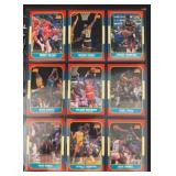 (9) 1986 Fleer Basketball Rookie Cards